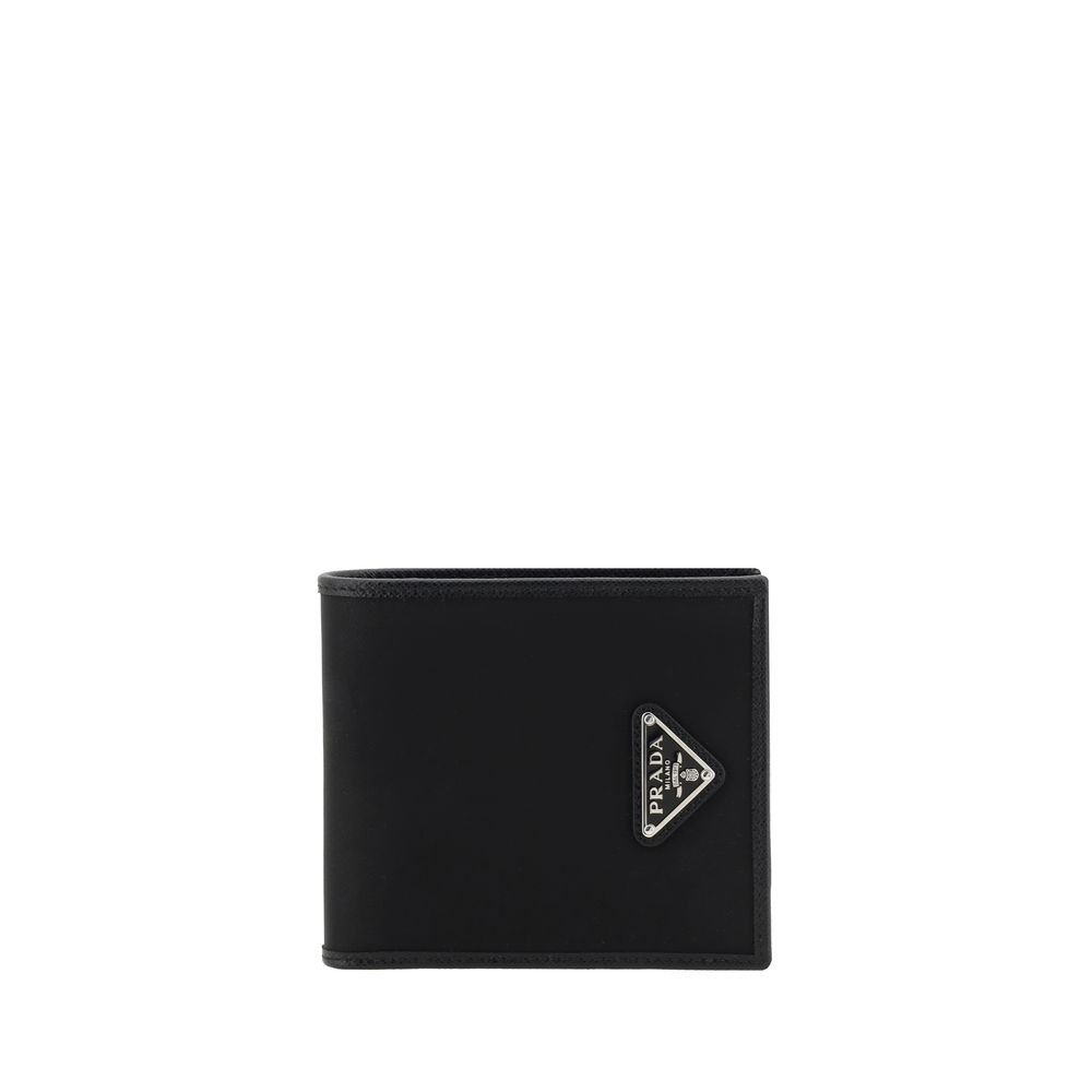 Prada Black Recycled Polyamide Wallet