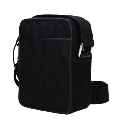 Valentino Garavani Black Fabric Crossbody Bag